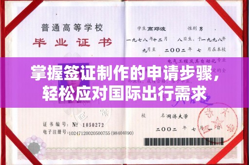 榆社掌握签证制作的申请步骤，轻松应对国际出行需求