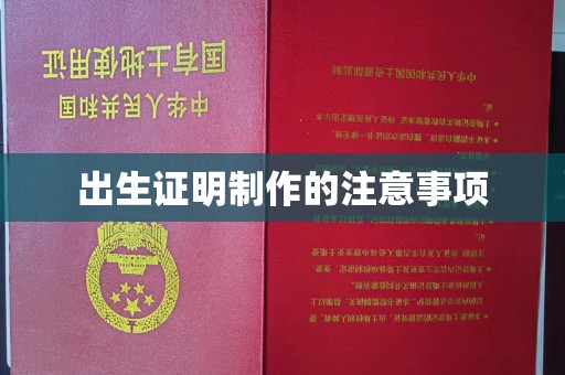 榆社出生证明制作的注意事项
