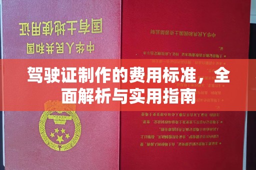 榆社驾驶证制作的费用标准，全面解析与实用指南