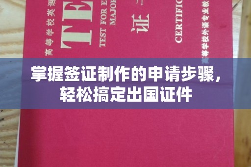 榆社掌握签证制作的申请步骤，轻松搞定出国证件