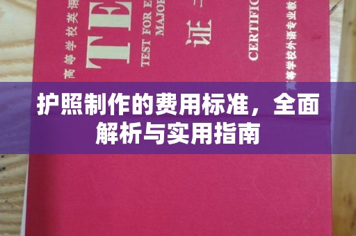 榆社护照制作的费用标准，全面解析与实用指南