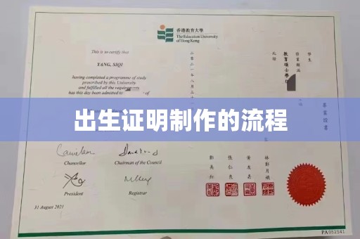 榆社出生证明制作的流程